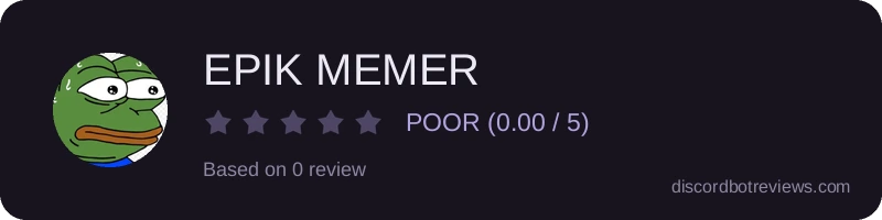 Rating widget preview for EPIK MEMER