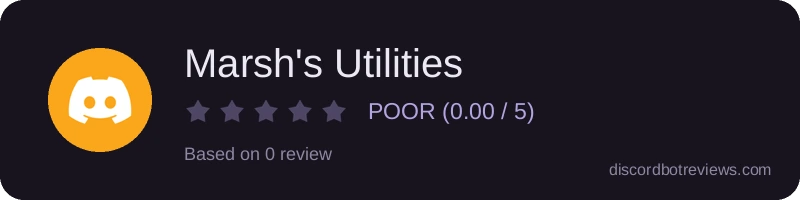 Rating widget preview for Marsh's Utilities