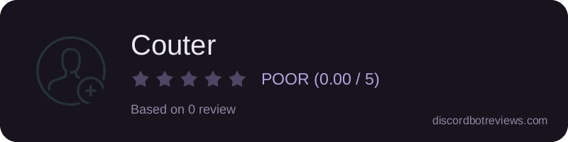 Rating widget preview for Couter