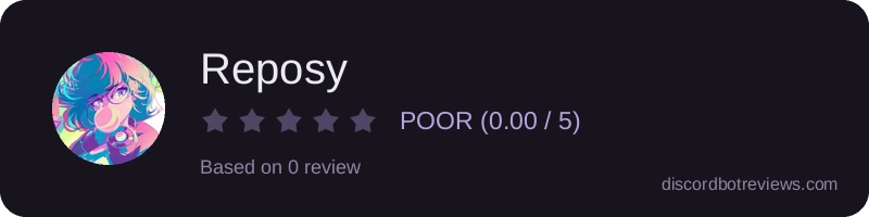 Rating widget preview for Reposy