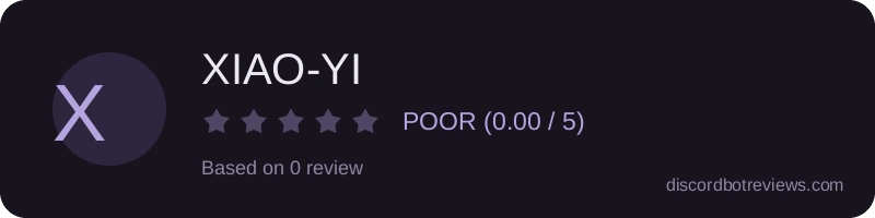 Rating widget preview for XIAO-YI