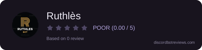 Rating widget preview for Ruthlès