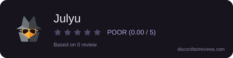 Rating widget preview for Julyu