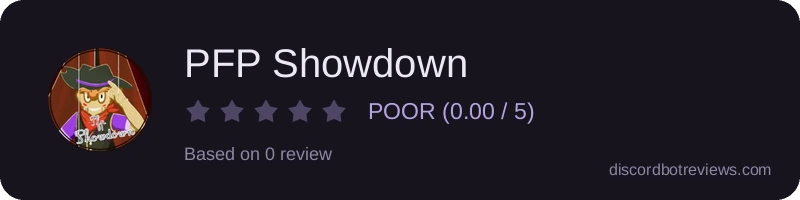 Rating widget preview for PFP Showdown