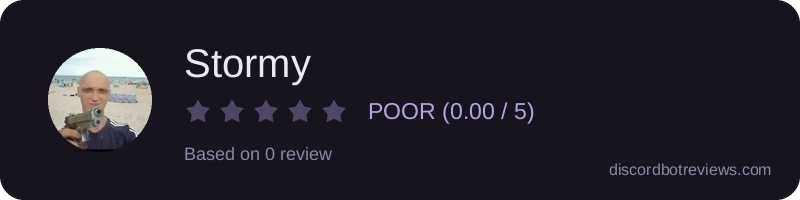 Rating widget preview for Stormy