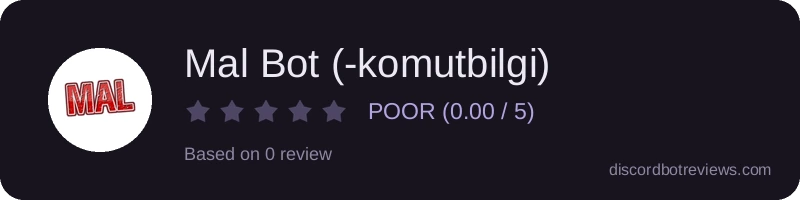 Rating widget preview for Mal Bot (-komutbilgi)