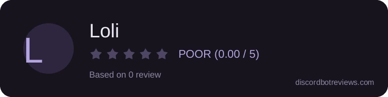 Rating widget preview for Loli