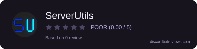 Rating widget preview for ServerUtils