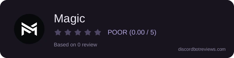 Rating widget preview for Magic