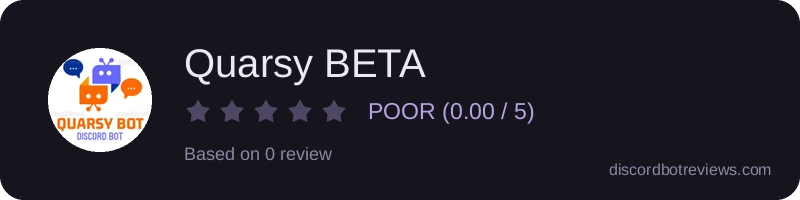Rating widget preview for Quarsy BETA