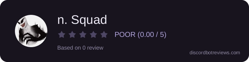 Rating widget preview for n. Squad