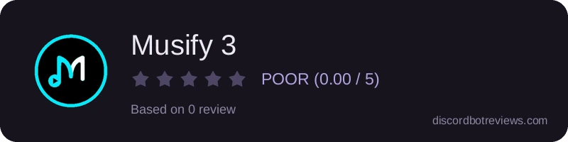 Rating widget preview for Musify 3