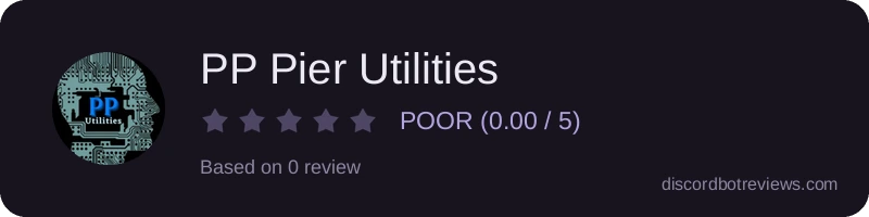 Rating widget preview for PP Pier Utilities