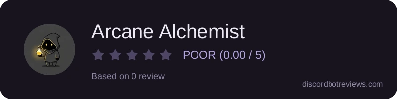 Rating widget preview for Arcane Alchemist