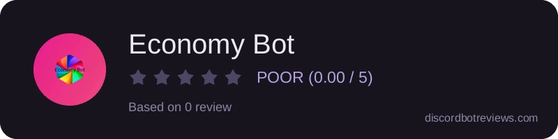Rating widget preview for Economy Bot