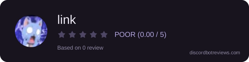 Rating widget preview for link