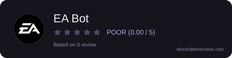 Rating widget preview for EA Bot