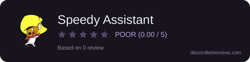 Rating widget preview for Speedy Assistant
