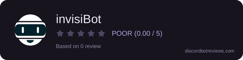 Rating banner for invisiBot