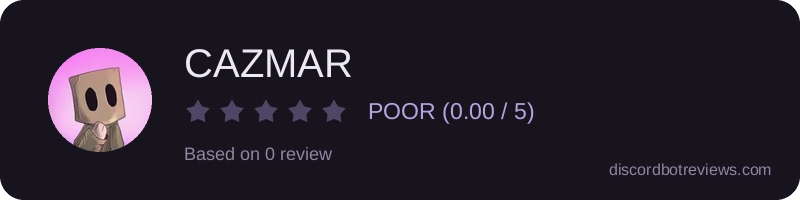 Rating widget preview for CAZMAR