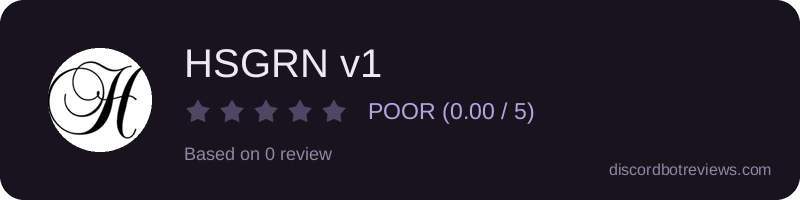 Rating widget preview for HSGRN v1
