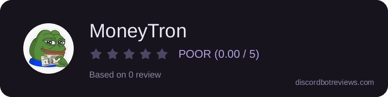 Rating widget preview for MoneyTron