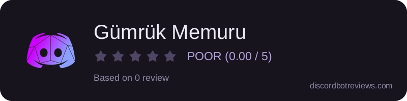 Rating widget preview for Gümrük Memuru