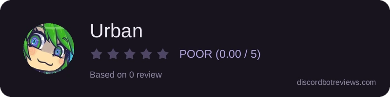 Rating widget preview for Urban