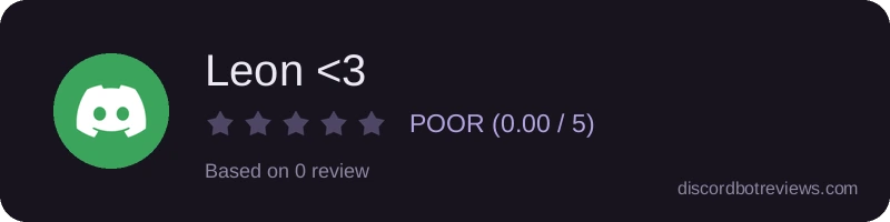 Rating banner for Leon <3