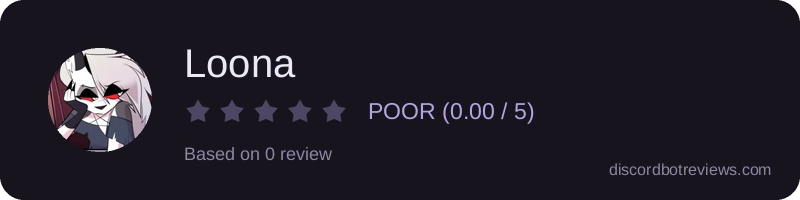 Rating widget preview for Loona