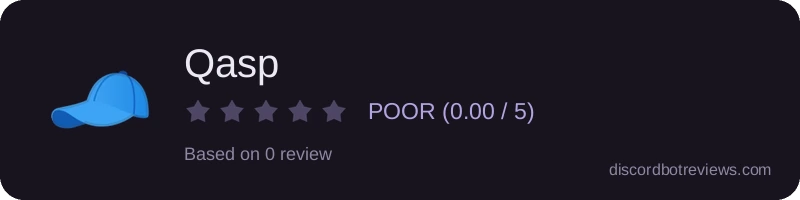 Rating widget preview for Qasp