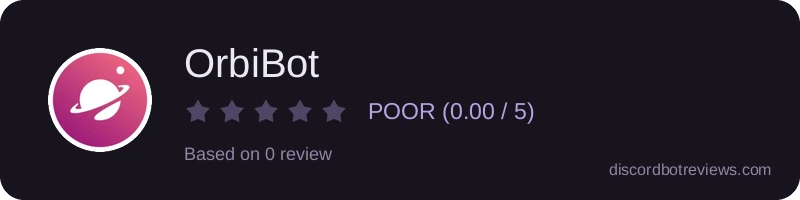 Rating widget preview for OrbiBot