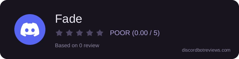 Rating widget preview for Fade