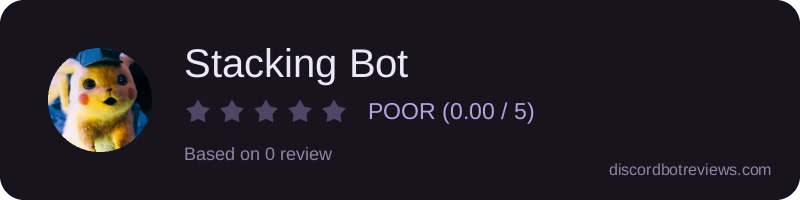 Rating widget preview for Stacking Bot