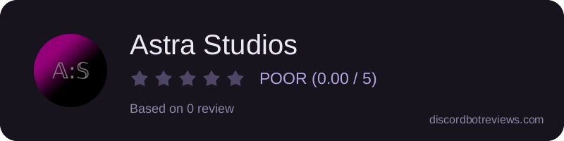 Rating banner for Astra Studios