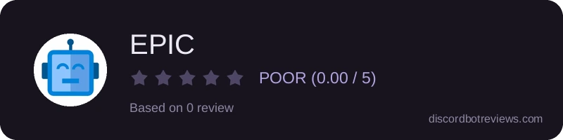 Rating widget preview for EPIC