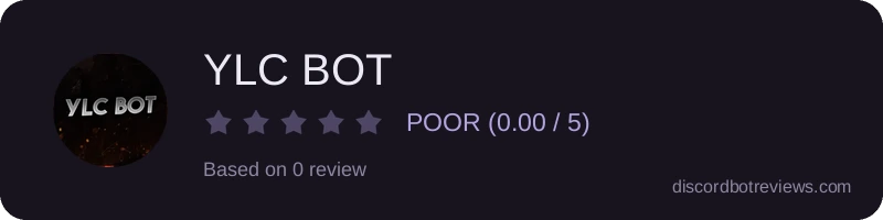 Rating widget preview for YLC BOT