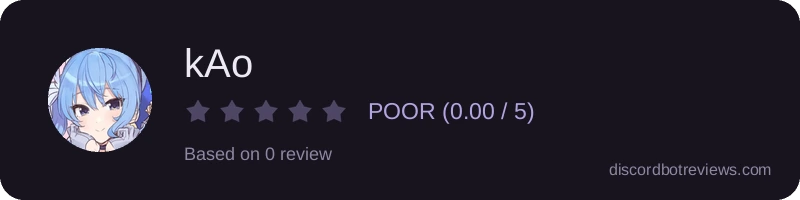 Rating widget preview for kAo