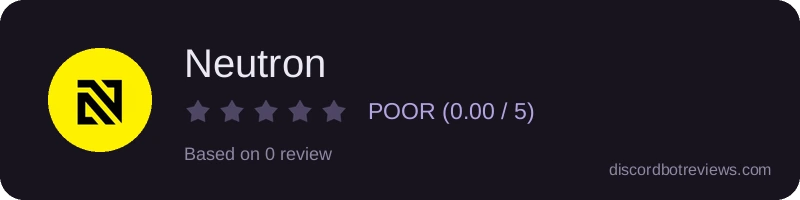 Rating widget preview for Neutron
