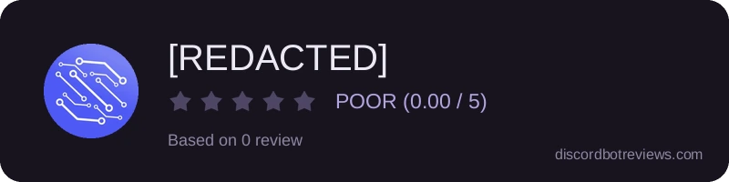 Rating widget preview for [REDACTED]