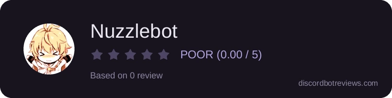 Rating widget preview for Nuzzlebot