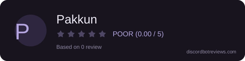 Rating banner for Pakkun