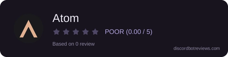 Rating widget preview for Atom
