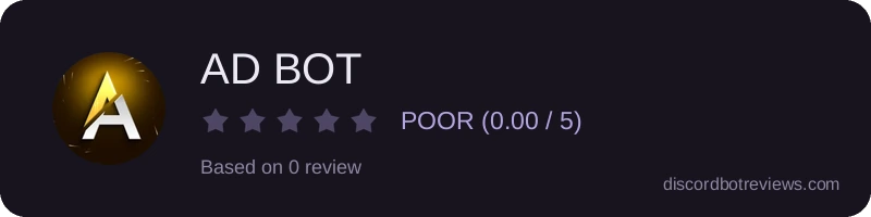 Rating widget preview for AD BOT
