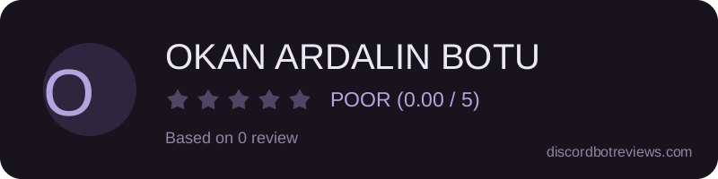 Rating widget preview for OKAN ARDALIN BOTU