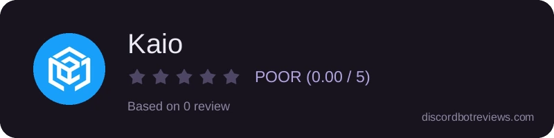 Rating widget preview for Kaio