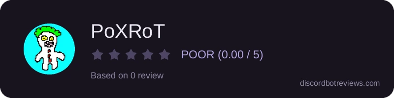 Rating widget preview for PoXRoT