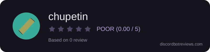 Rating widget preview for chupetin