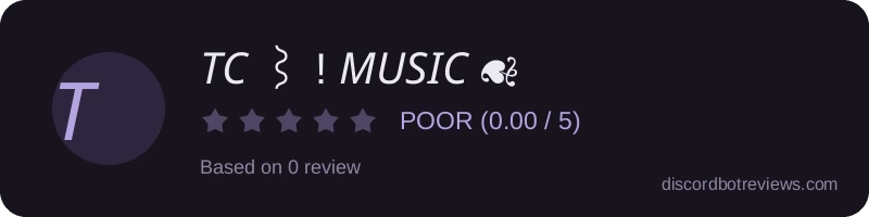 Rating widget preview for 𝑇𝐶 ⌇ ! 𝑀𝑈𝑆𝐼𝐶 ☙
