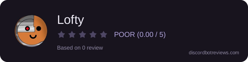 Rating widget preview for Lofty
